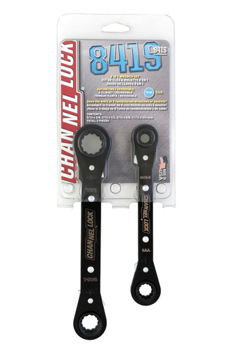 ChannelLock SAE Ratcheting Combination Wrench Set (8-in-1, 2pc)