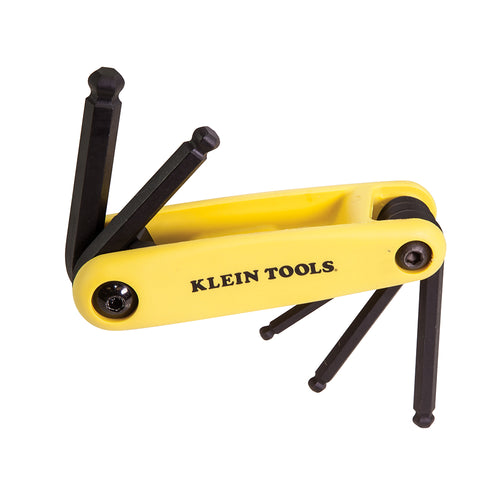 Klein Tools 5 Key Ball Folding Allen SAE (3/16