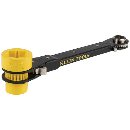 Klein Tools 6-in-1 Lineman's Ratcheting Wrench, Heavy-Duty (12