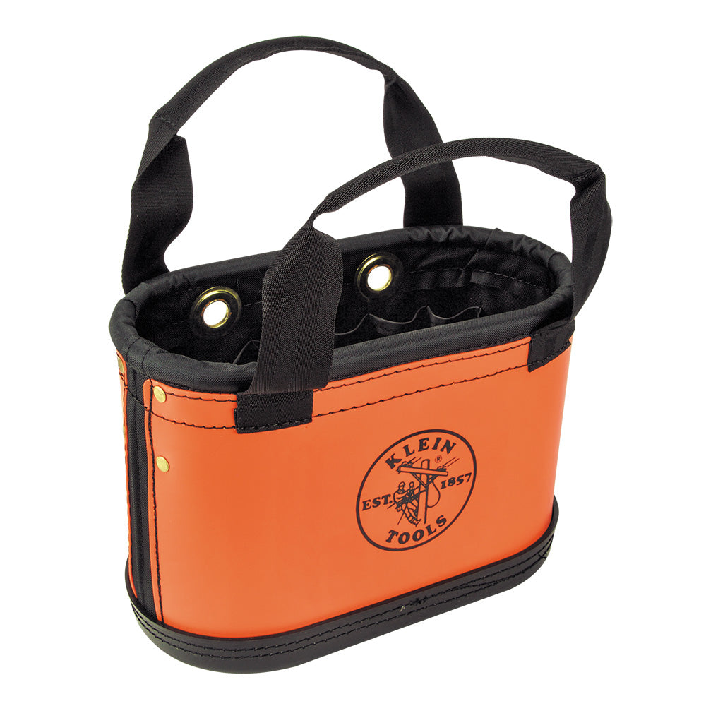 Klein Tools Hard-Body, 15 Pocket Oval Bucket (Orange/Black)