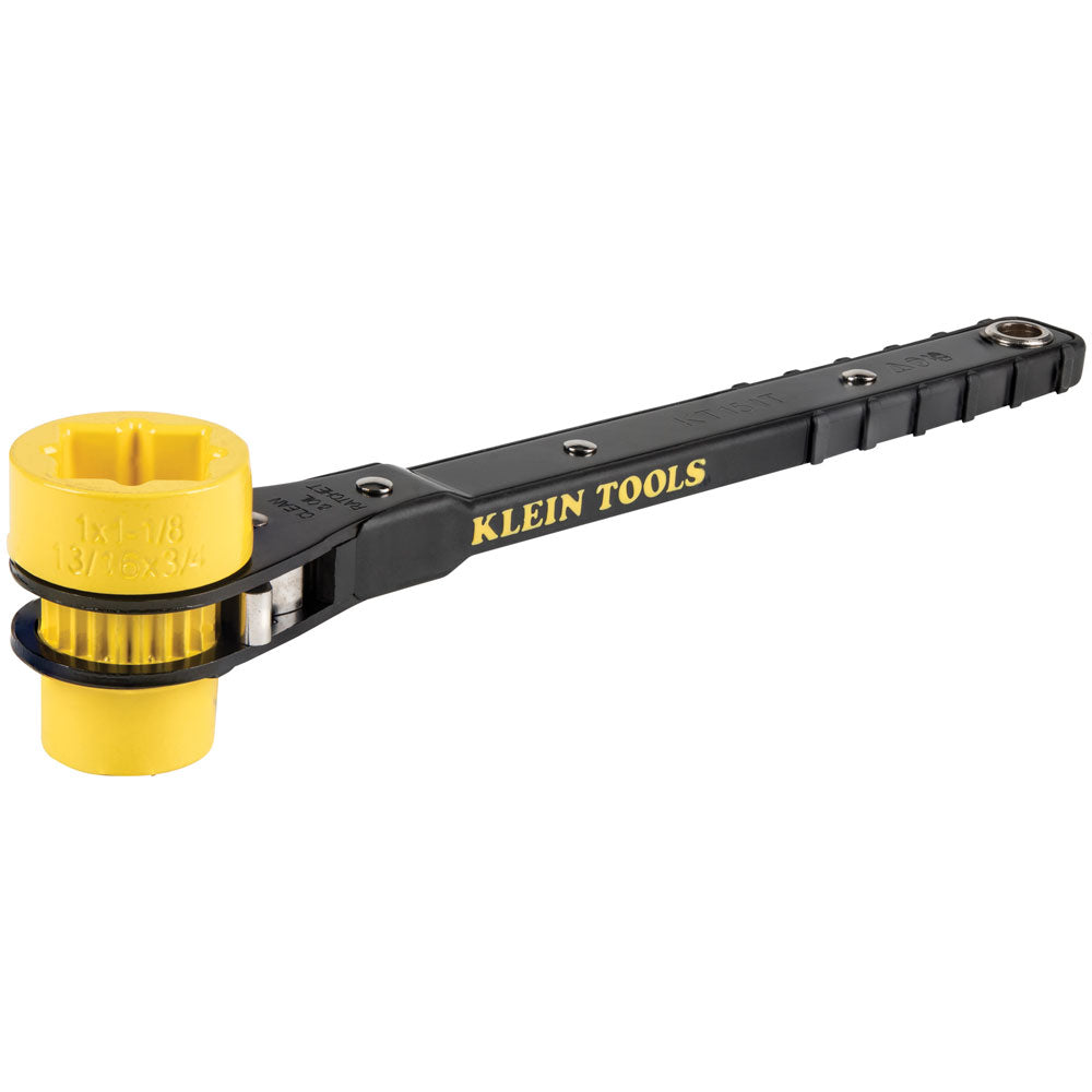 Klein Tools Ratcheting Lineman's Wrench (4-in-1) KT151T