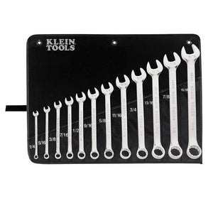 Klein Tools Combination Wrench Set 12pc (1/4", 15/16")