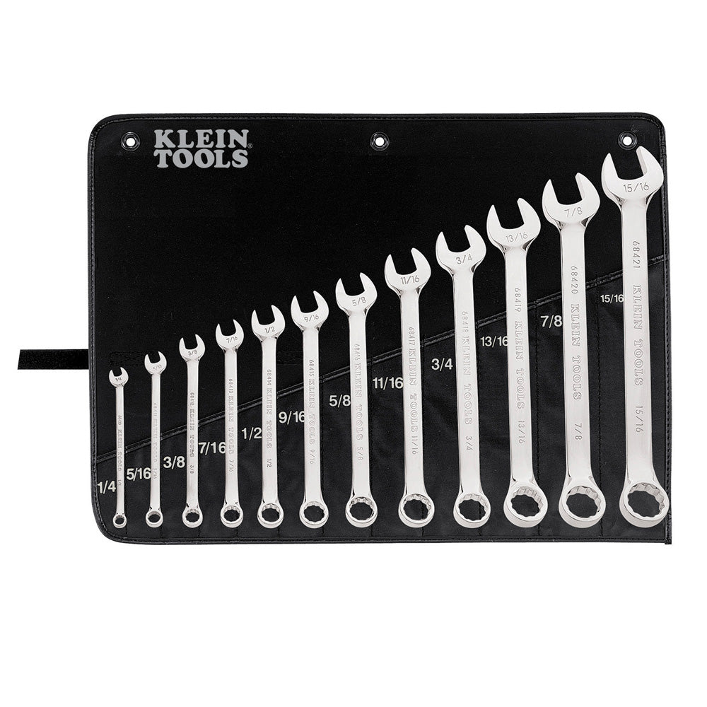 Klein Tools Combination Wrench Set 12pc (1/4