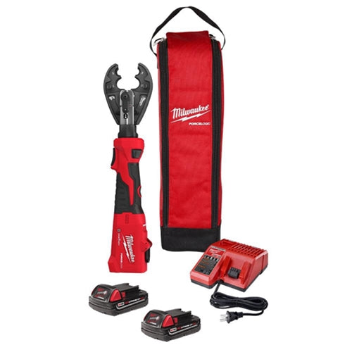 Milwaukee M18 Force Logic 6T Linear Utility Crimper Kit w/ BG-D3